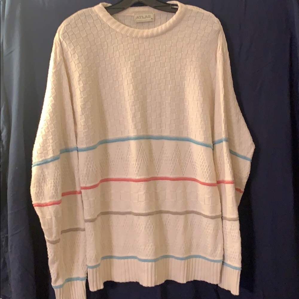 Vintage Atlas 100% Cotton Sweater Made In The USA